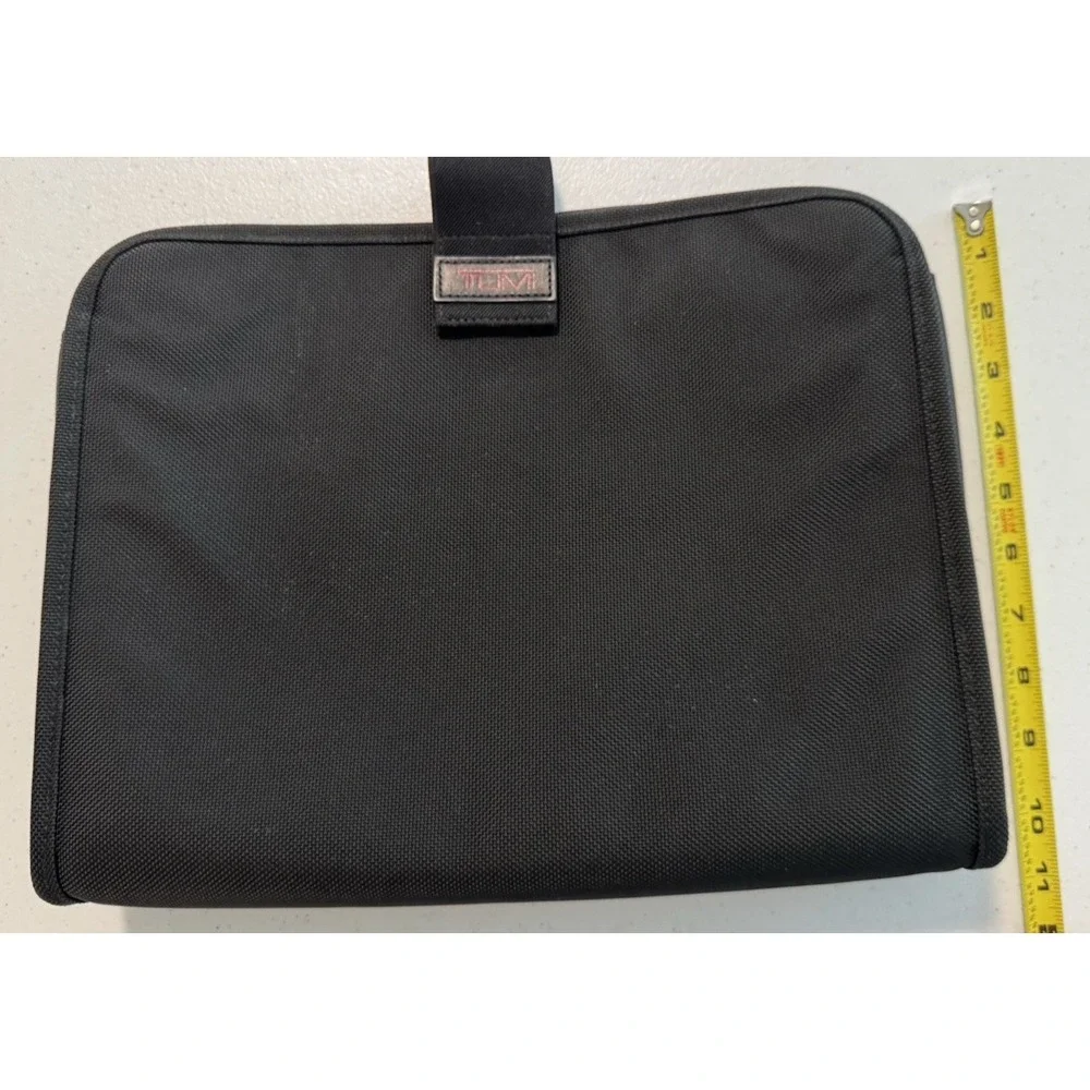 Tumi Elements Black Ballistic Nylon Leather Trim Briefcas Laptop Sleeve&Mini Bag